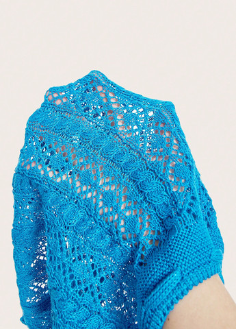 Голубая пляжный, кэжуал однотонная юбка SHEIN