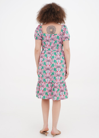 Рожева кежуал сукня кльош Boden з квітковим принтом