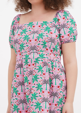 Рожева кежуал сукня кльош Boden з квітковим принтом