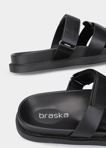 Черные шлепанцы Braska