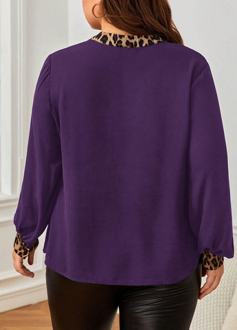 Фиолетовая блуза SHEIN