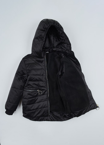 Черная демисезонная куртка Одягайко