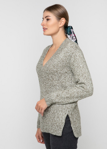 Серо-зеленый зимний пуловер пуловер Sewel