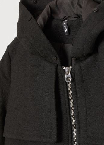 Чорне демісезонне Пальто однобортне H&M