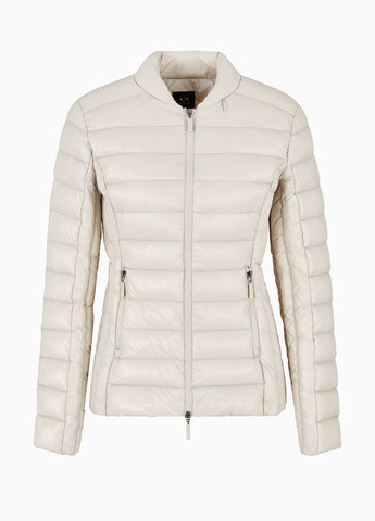 Светло-серый демисезонный Пуховик Armani Exchange