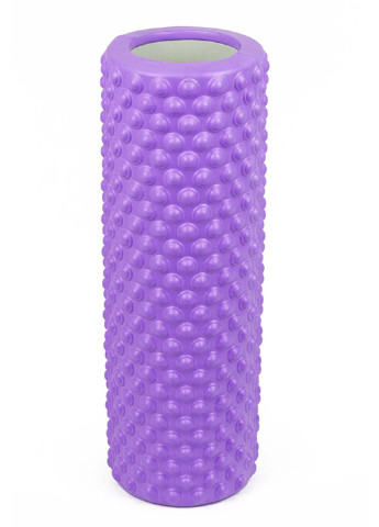 Масажний ролик Grid Roller Light 33 см фіолетовий (ролер, валик, циліндр для йоги, пілатесу і масажу) EasyFit (237657451)