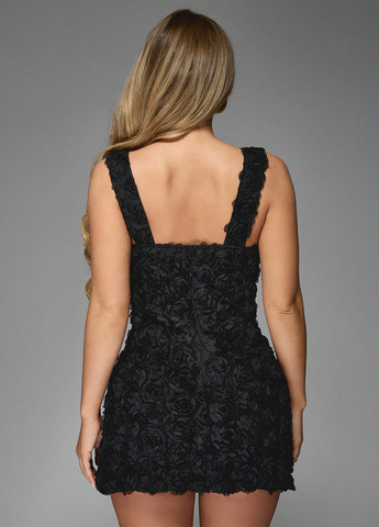 Чорна святковий, коктейльна, вечірня сукня футляр, бебі долл, з відкритою спиною SHEIN однотонна