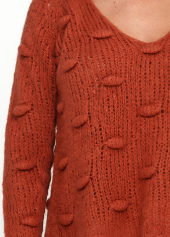 Коричневый зимний джемпер пуловер Uterque
