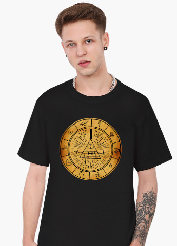 Черная футболка мужская билл шифр гравити фолз (bill cipher gravity falls) (9223-2627-1) xxl MobiPrint