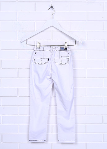 Белые кэжуал демисезонные зауженные брюки Ronnie Kay