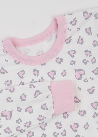 Рожева всесезон піжама (лонгслів, штани) лонгслів + брюки Ляля