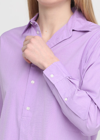 Сиреневая кэжуал рубашка однотонная Ralph Lauren