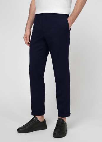 Синие кэжуал демисезонные зауженные брюки Tommy Hilfiger