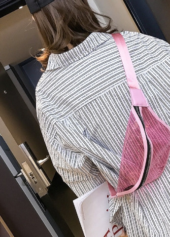 Женская прозрачная бананка детская поясная сумка розовая NoName (251204265)