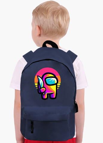 Детский рюкзак Амонг Ас Красный (Among Us Red) (9263-2406) MobiPrint (217075003)