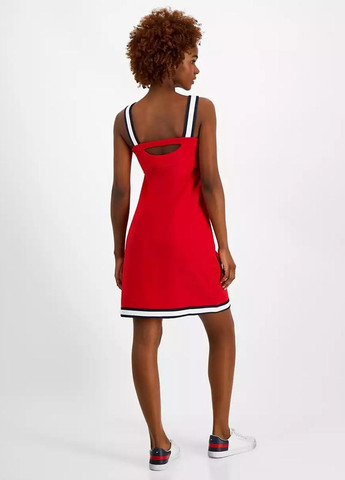Червона кежуал сукня а-силует Tommy Hilfiger однотонна