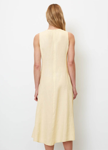 Светло-бежевое кэжуал платье а-силуэт Marc O'Polo однотонное