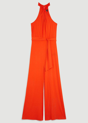 Комбінезон Karen Millen комбінезон-брюки однотонний помаранчевий кежуал перероблений поліестер