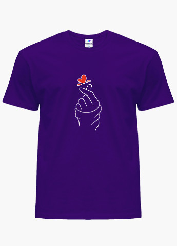 Фіолетова демісезонна футболка дитяча бтс (bts) (9224-1165) MobiPrint