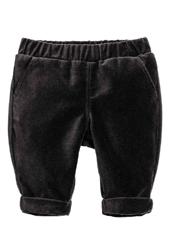 Черные кэжуал демисезонные брюки зауженные H&M
