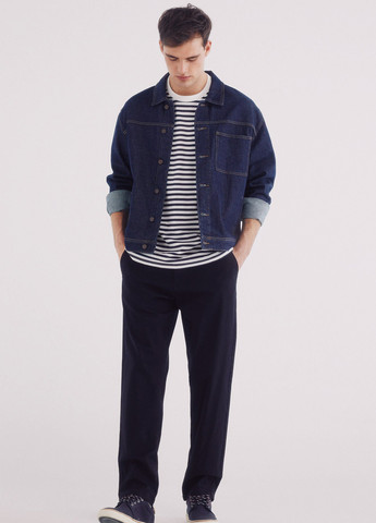 Темно-синие кэжуал демисезонные чиносы брюки Springfield