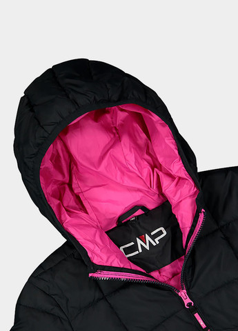 Чорна демісезонна куртка CMP COAT FIX HOOD TAFFETA