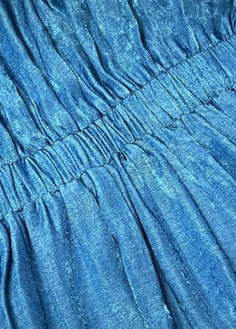 Голубое кэжуал платье а-силуэт, рубашка SHEIN однотонное