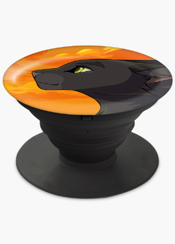 Попсокет (Popsockets) тримач для смартфону Чорна пантера (Black panther) (8754-2844) Чорний MobiPrint (221548615)