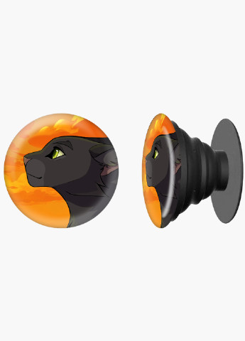 Попсокет (Popsockets) тримач для смартфону Чорна пантера (Black panther) (8754-2844) Чорний MobiPrint (221548615)