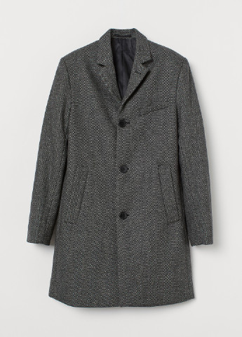 Темно-сіре демісезонне Пальто однобортне H&M