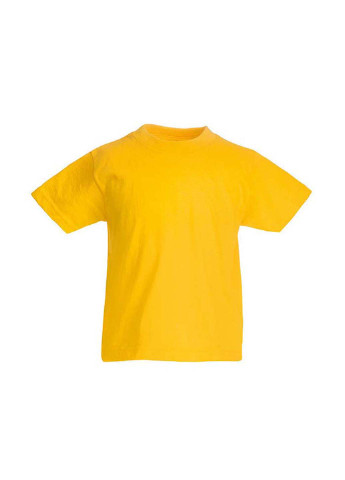 Желтая демисезонная футболка Fruit of the Loom 61019034164