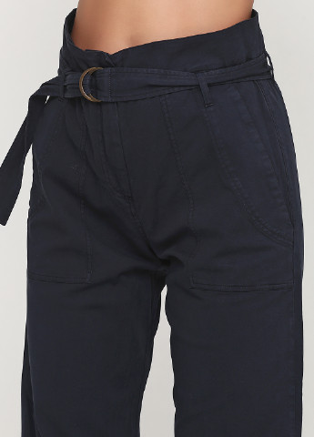 Темно-синие кэжуал демисезонные прямые брюки Vanessa Bruno