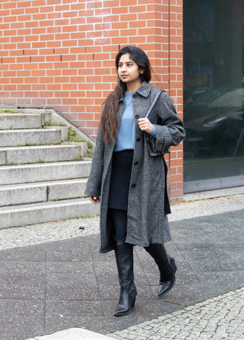 Черная кэжуал однотонная юбка Uniqlo карандаш