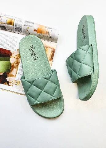 Жіночі сланці шльопанці красиві м'ятні для пляжу 39 Fashion (230370287)