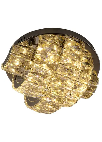 Люстра потолочная хрустальная LED с пультом C8772/350 Хром 19х35х35 см. Sunnysky (253628153)