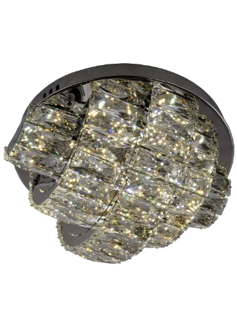 Люстра потолочная хрустальная LED с пультом C8772/350 Хром 19х35х35 см. Sunnysky (253628153)