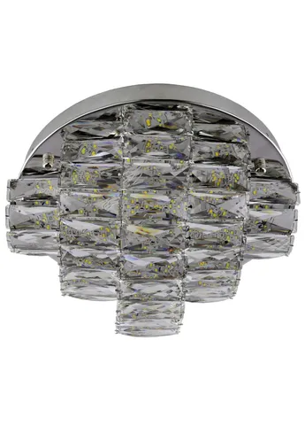 Люстра потолочная хрустальная LED с пультом C8772/350 Хром 19х35х35 см. Sunnysky (253628153)