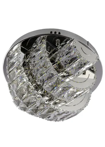 Люстра потолочная хрустальная LED с пультом C8772/350 Хром 19х35х35 см. Sunnysky (253628153)
