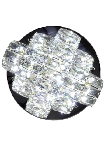 Люстра потолочная хрустальная LED с пультом C8772/350 Хром 19х35х35 см. Sunnysky (253628153)