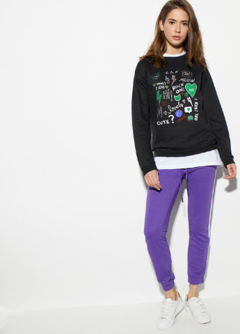 Черный свитшот basic YAPPI (201487401)