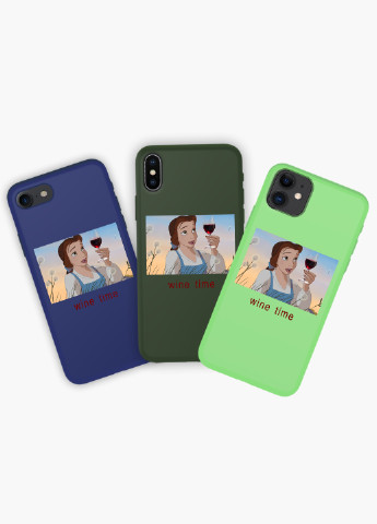 Чохол силіконовий Apple Iphone 6 Белль з вином Дісней (Disney Belle) Білий (6937-1429) MobiPrint (219517918)