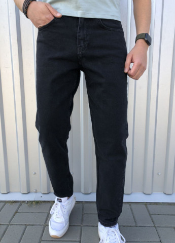 Черные демисезонные джинсы мом 5219 By Crisson