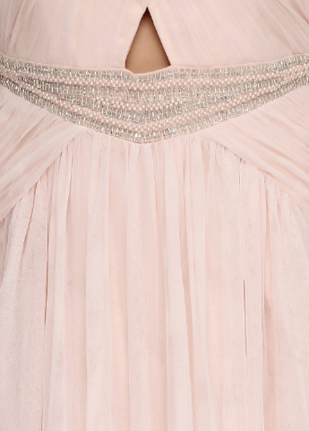 Бледно-розовое вечернее платье на подкладе, клеш Little Mistress однотонное