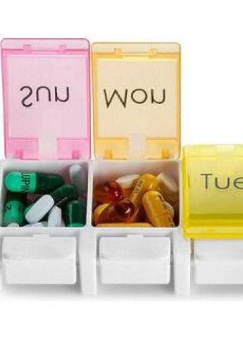 Таблетница на один день утро/вечер 14 отделений, Pill box 7days More (253850584)