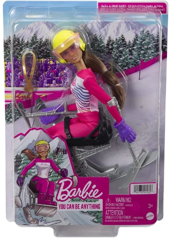 Кукла Barbie Para Alpine Skier Пара-горнолыжница (HCN33) Mattel (255665578)