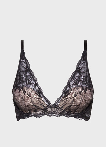 Чорний бралетт бюстгальтер Calvin Klein без кісточок поліамід