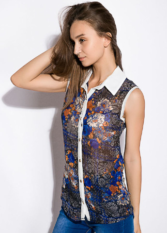 Комбинированная летняя блуза Time of Style