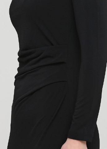 Черное кэжуал платье Iska однотонное