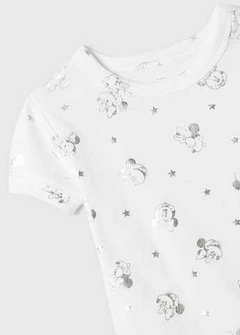 Біла всесезон піжама (футболка, шорти) футболка + шорти Gap