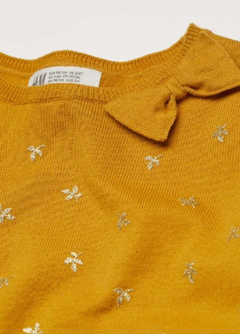 Гірчичний демісезонний джемпер H&M